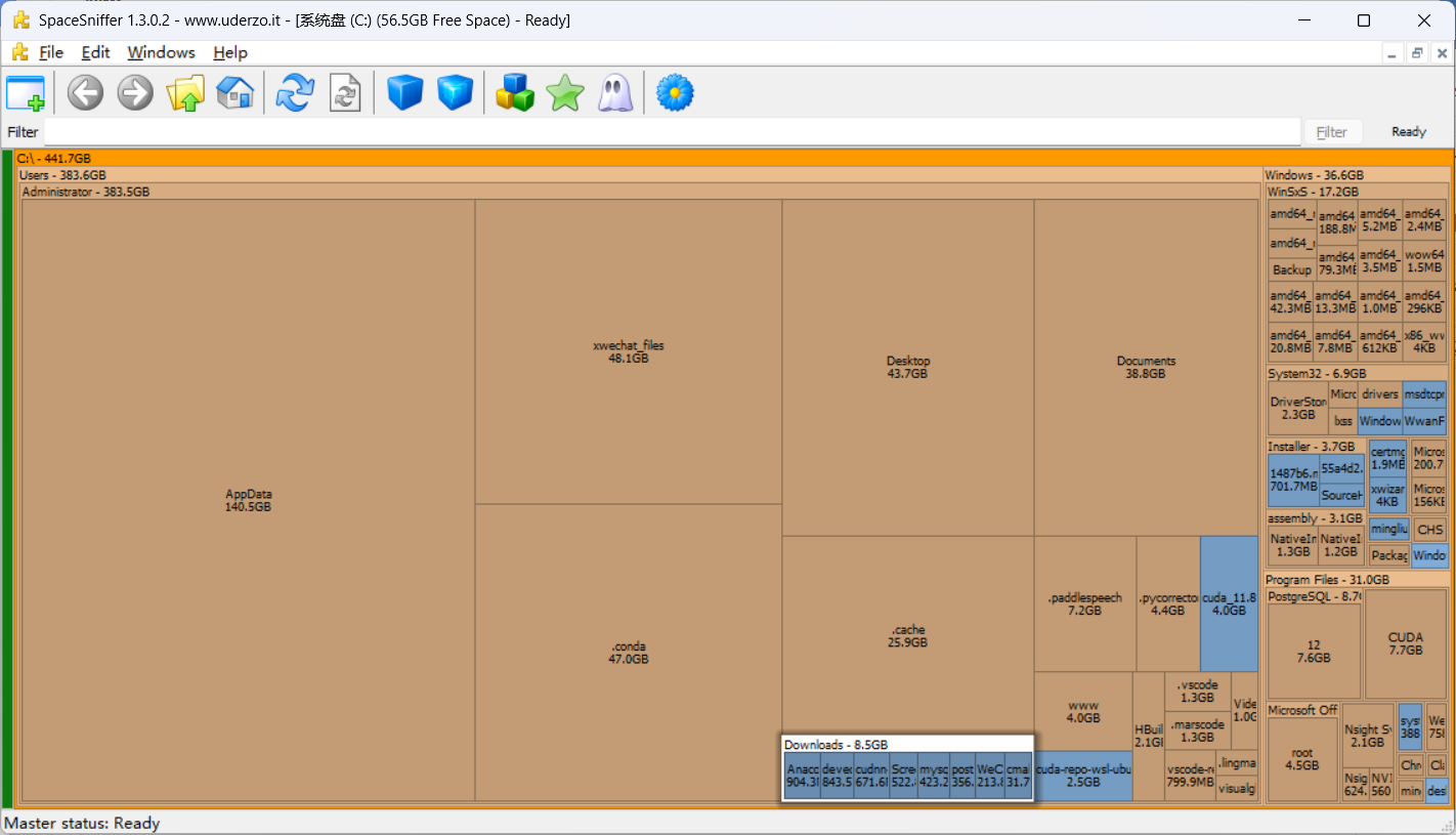 C盘空间分析工具使用